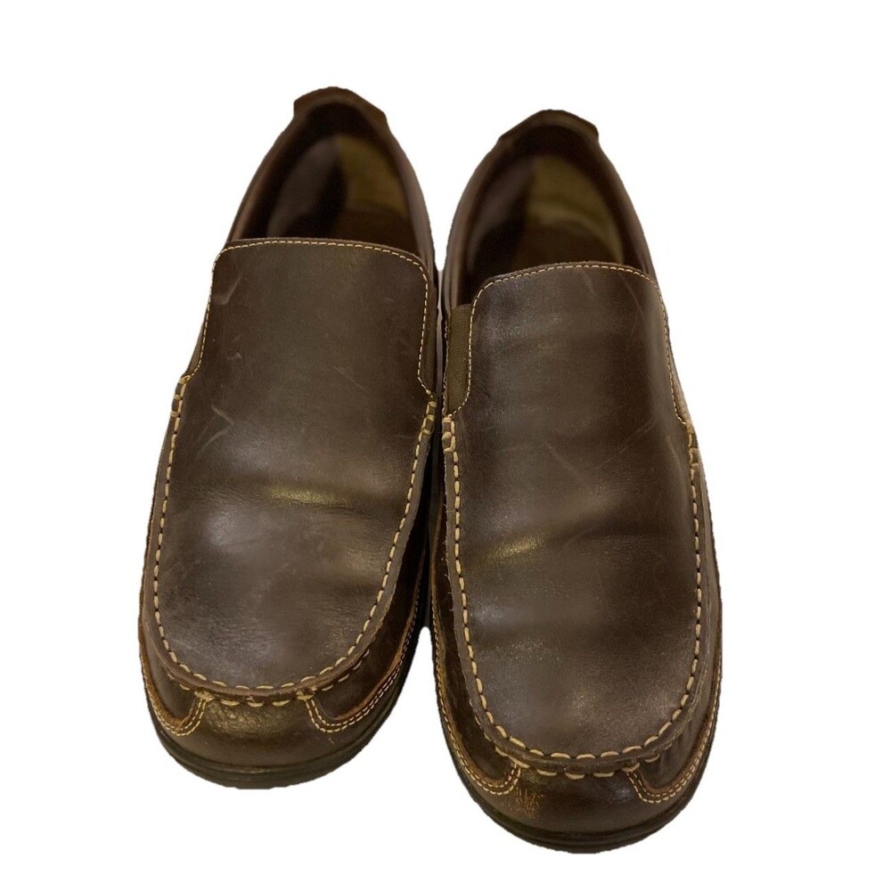 Cole Haan Men’s Loafers Size 13 M Leather Shoes Brown Slip On